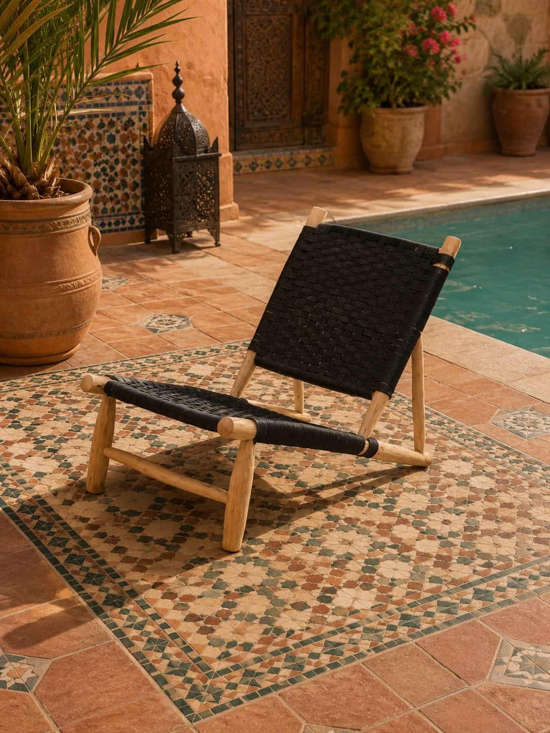 Mobilier artisanal pour bord de piscine ZMN HOME