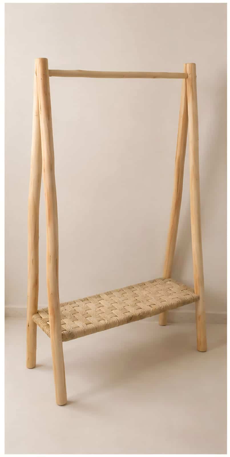 Rangement intérieur en bois et fibres naturelles ZMN HOME