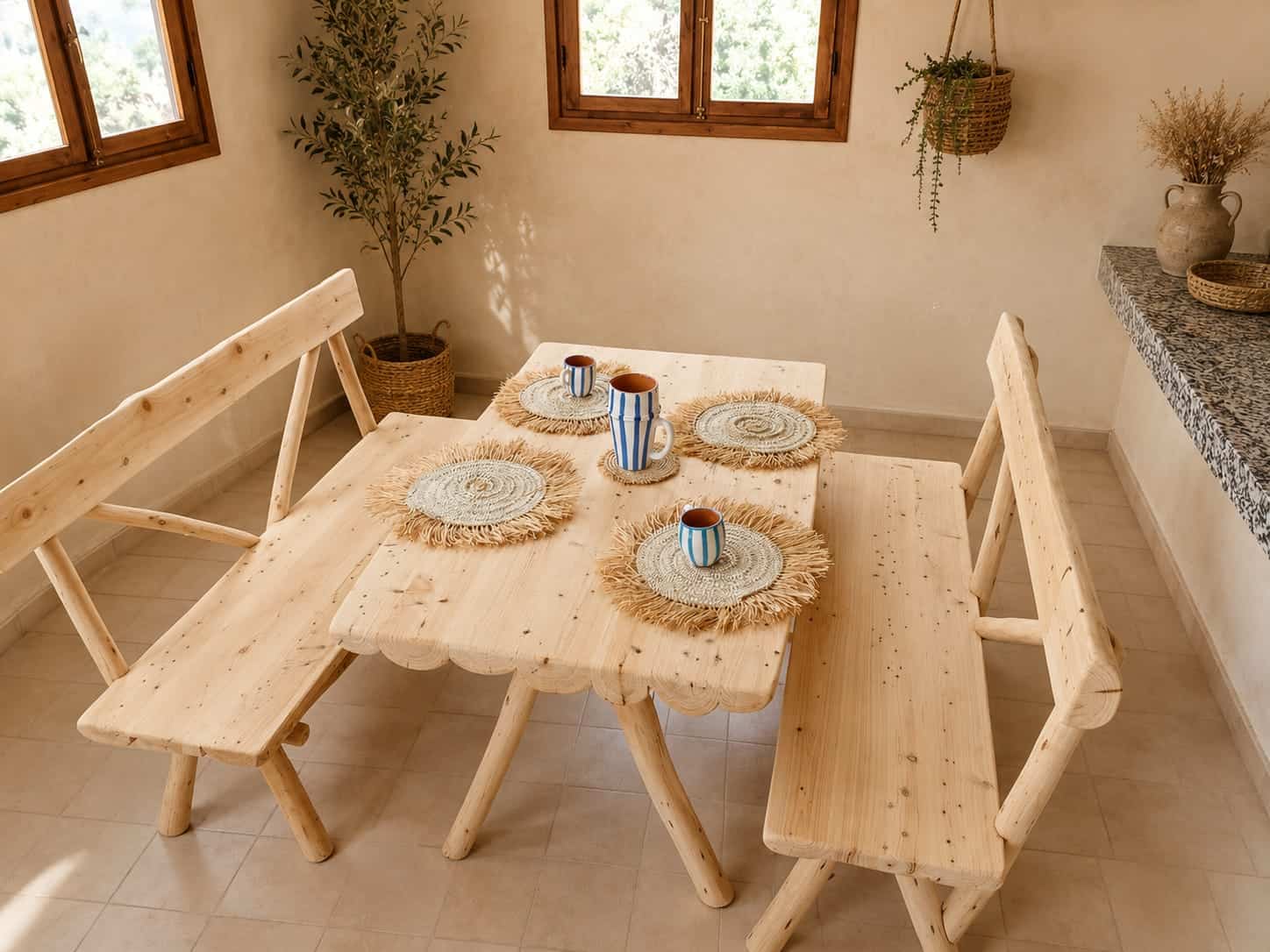 Salle à manger artisanale chaleureuse ZMN HOME